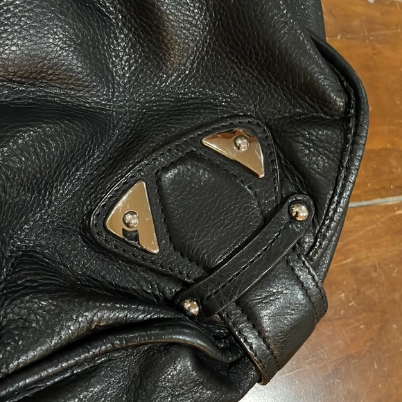 B Makowsky black leather slouch bag - Picture 3 of 16